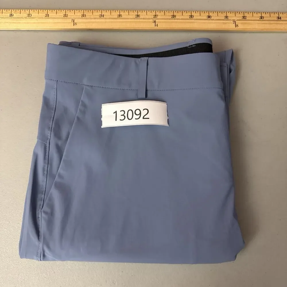 UNRL Concourse Golf Pants Mens Large 34-36 Tall Storm Blue Stretch Performance